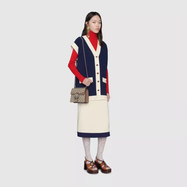 Dionysus Series GG Supreme Canvas Shoulder Bag - Image 3