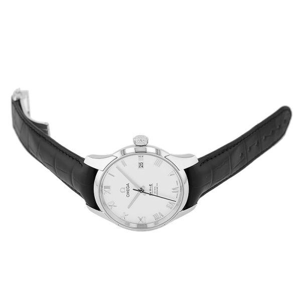 Stainless steel and leather strap 431.13.41.21.02.001 - Image 2