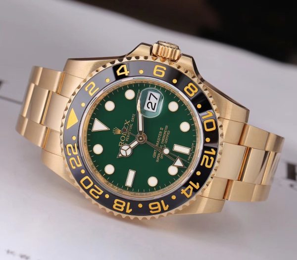 Rolex Greenwich Type II Series 116718-LN-78208 Green Disc Watch - Image 4