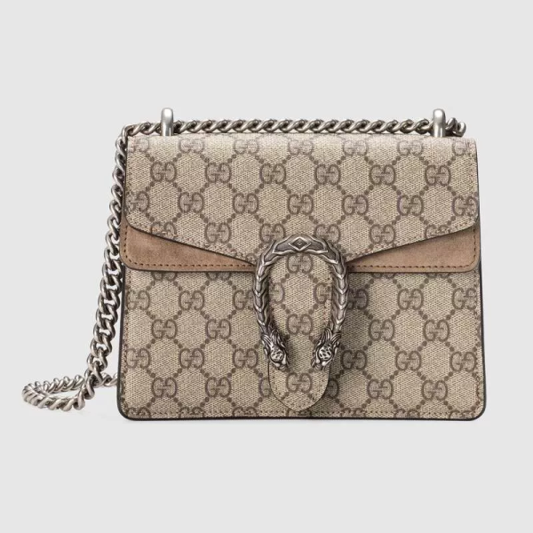 Dionysus Series GG Supreme Canvas Shoulder Bag